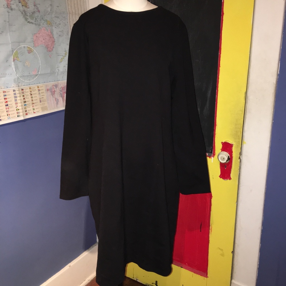 J.Crew Long-Sleeved Dress Black XL